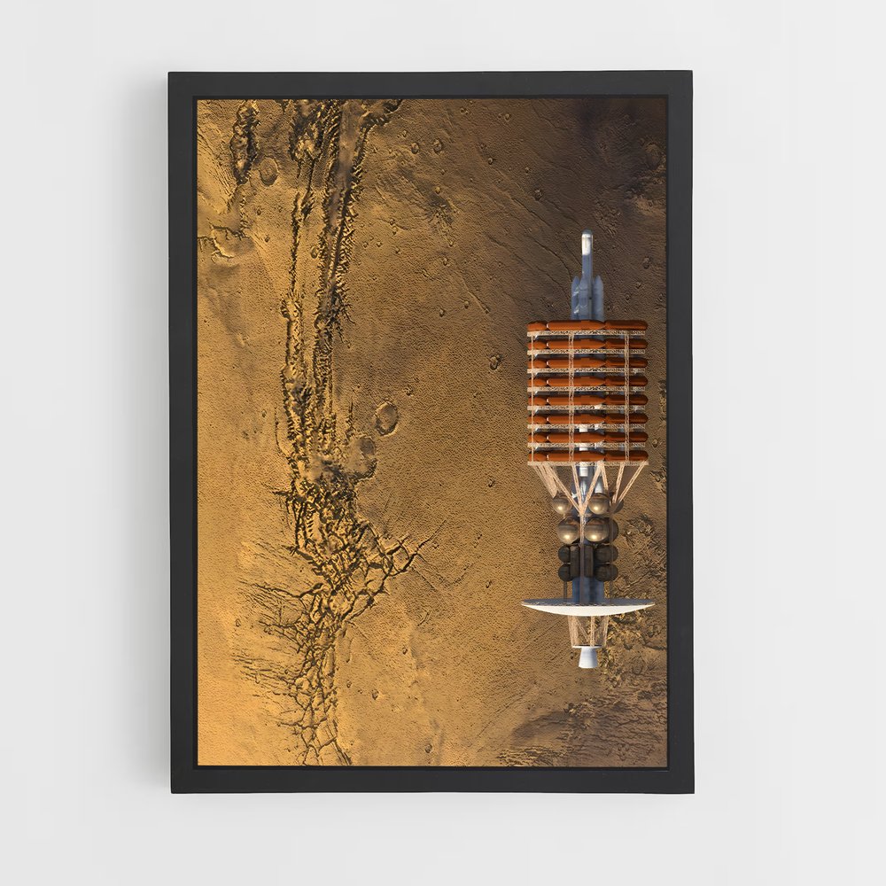 Poster Rover au Cœur de Valles Marineris – affiche Système solaire (vue 2)
